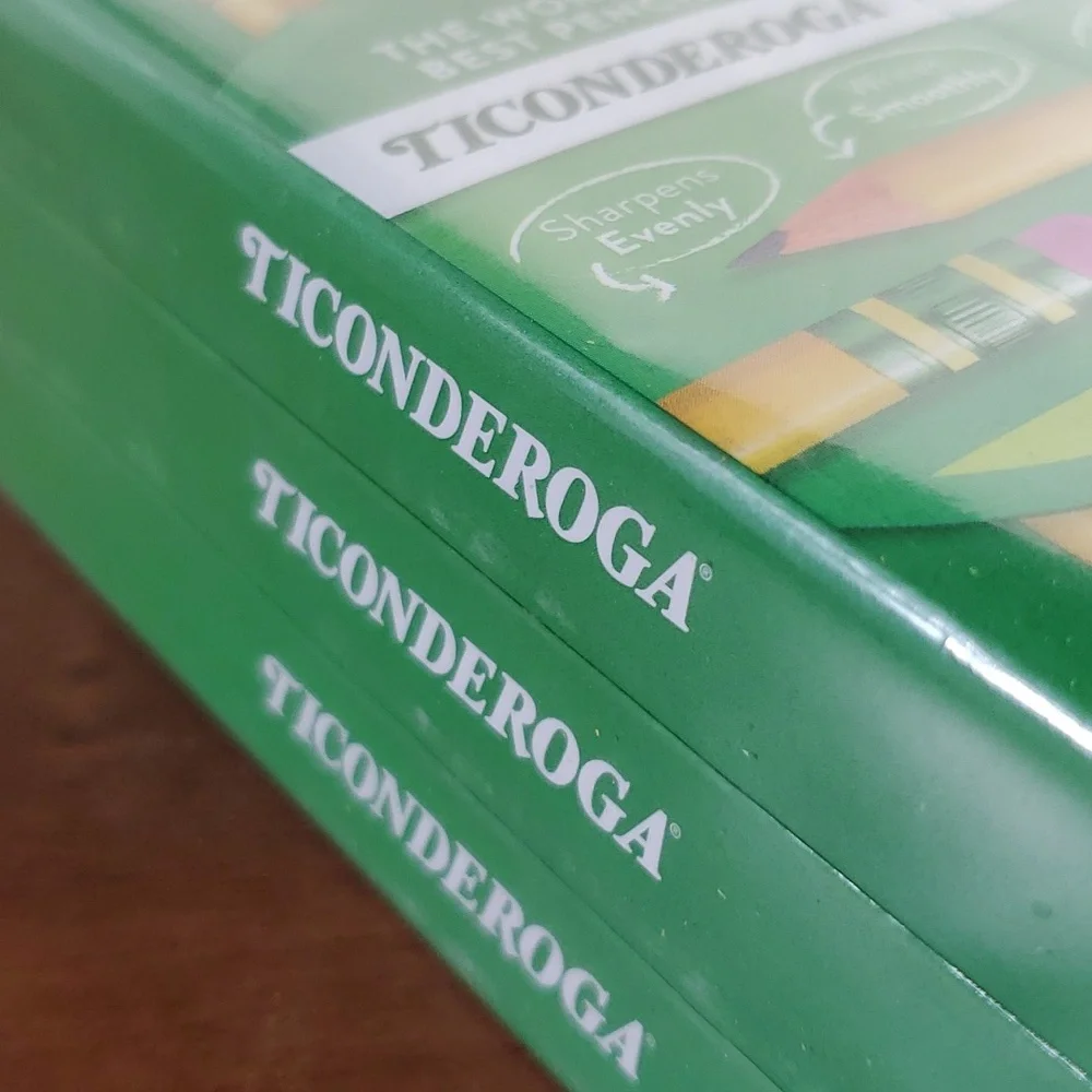 Ticonderoga Pencils Wood-Cased Graphite #2 HB Soft Pre-Sharpened Yellow 72 Count